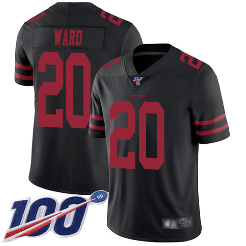 San Francisco 49ers Limited Black Men Jimmie Ward Alternate NFL Jersey #20 100th Season Vapor Untouchable